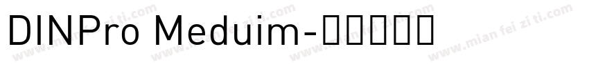 DINPro Meduim字体转换